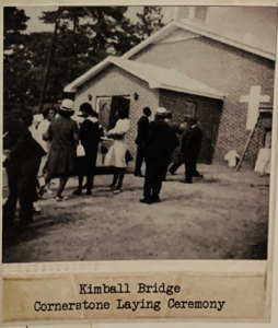 Kimball Bridge cornerstone laying ceremony
