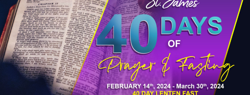 2024 St. James Alpharetta - 40 Days of Prayer and Fasting