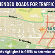 2024 St. James Alpharetta - Traffic Detour Graphic